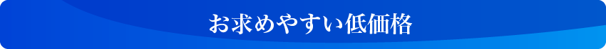 お求めやすい低価格